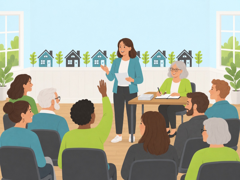 People having a meeting